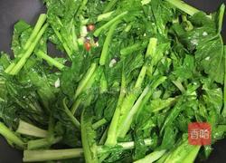 爆炒油菜的做法图解3