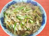 干豆腐炒蒜苗