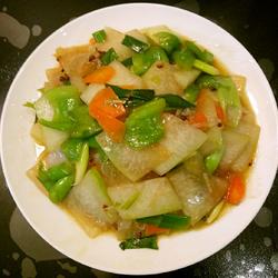 鲁菜大师蒋家菜素炒冬瓜片的做法[图]