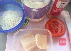 番茄龙利鱼宝宝米粥的做法图解1