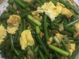 蒜苔炒鸡蛋（孕期）