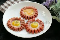 火腿煎蛋：超简单の高颜值花式早餐的做法图解7