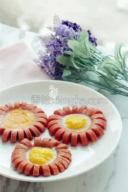 火腿煎蛋：超简单の高颜值花式早餐的做法图解8