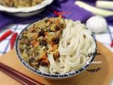 打卤面（白菜木耳胡萝卜肉丁卤）