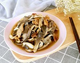 肉片炒蘑菇