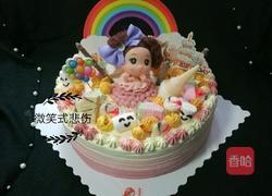 迷糊娃娃生日蛋糕的做法图解8