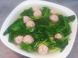 菠菜丸子汤