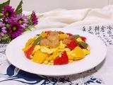 甜椒虾仁炒蛋