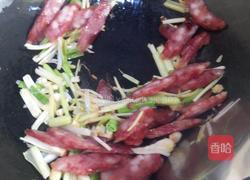 腊肠炒豆皮的做法图解4