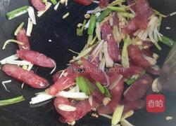 腊肠炒豆皮的做法图解5