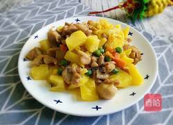 菠萝鸡的做法图解1