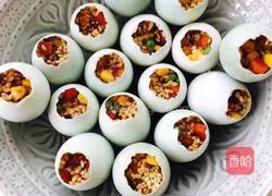 咸鸭蛋蒸什锦米饭的做法图解4