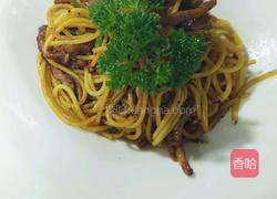 黑胡椒牛柳炒意面的做法图解6