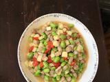 肉丁炒毛豆