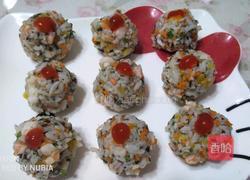 海鲜蔬菜饭团的做法图解3