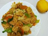红烧豆腐泡腐竹油菜