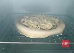 培根火腿什锦蔬菜披萨的做法图解11