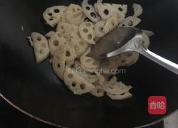 莲藕木耳炒肉的做法图解5