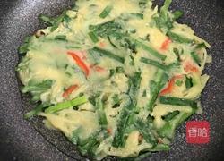 韭菜土豆丝饼的做法图解12
