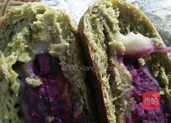 抹茶味麻薯紫薯欧包的做法图解12