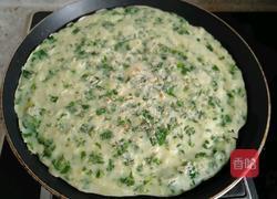 芹菜叶鸡蛋饼的做法图解10