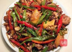 青椒煸鸡的做法图解5