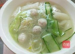 肉丸竹荪玉带汤的做法图解5