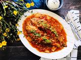茄汁黄鱼焖豆腐