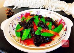 荷兰豆炒木耳的做法图解10