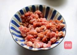 肉末炒毛豆的做法图解2