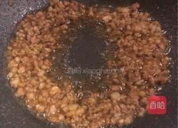 家常肉沫炒菜心的做法图解2