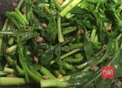 家常肉沫炒菜心的做法图解7