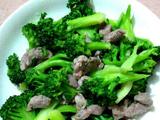 西蓝花炒肉片
