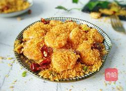 香酥面包屑炒虾仁的做法图解9