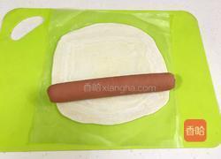 香肠飞饼卷的做法图解4