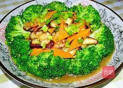 香菇爆炒西蓝花的做法图解11