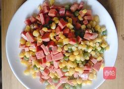 青豆玉米炒火腿的做法图解4