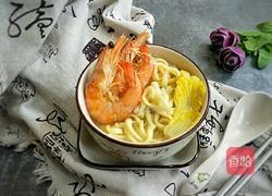 清汤鲜虾手擀面的做法图解16