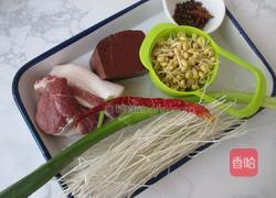 猪血砂锅煲的做法图解1