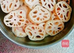 香煎藕片的做法图解3