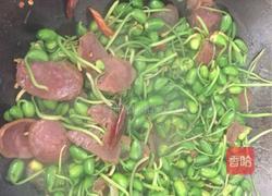 腊肠炒豆芽的做法图解9