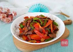 青椒胡萝卜炒牛排的做法图解13