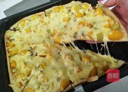菠萝黄桃水果披萨的做法图解9