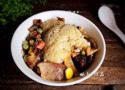 腊肉焖糯米粉
