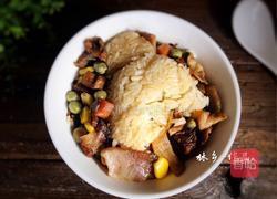 腊肉焖糯米粉的做法图解13