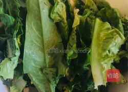 清炒油麦菜的做法图解3