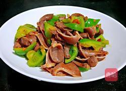鸭胗炒青椒的做法图解5