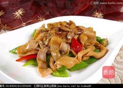 青椒炒鹅肠的做法图解4