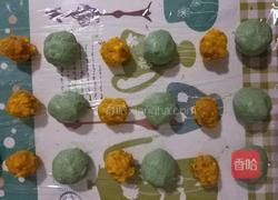 咸蛋黄肉松青团(少油少糖)的做法图解7