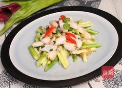 应季香草蟹钳芦笋的做法图解4